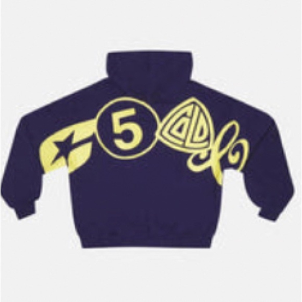 NWT Cold Culture ICONIC Hoodie Navy and Yellow MEN’S MEDIUM
